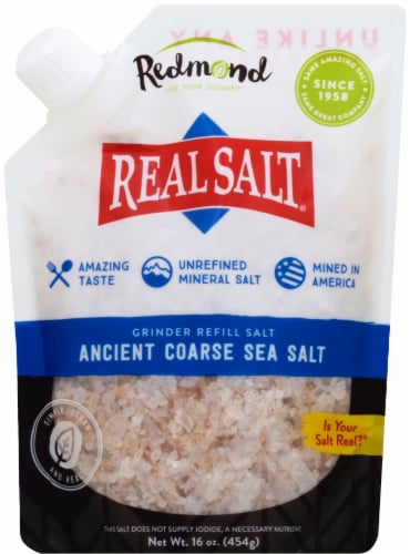 Redmond Real Salt Ancient Coarse Sea Salt Perspective: front