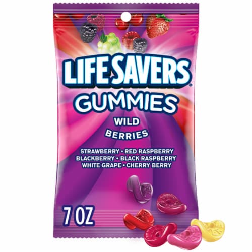 Life Savers Gummy Candy Wild Berries Gummies Bag Perspective: front