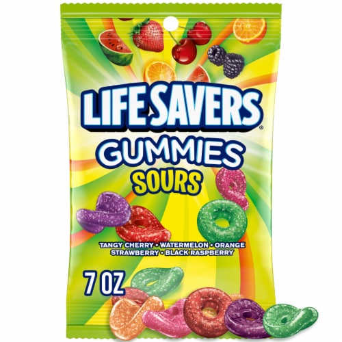 Life Savers® Sours Gummies Candy Bag Perspective: front