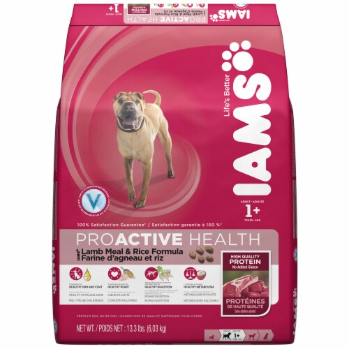 IAMS Proactive Health Lamb & Rice Dog Food Perspective: front