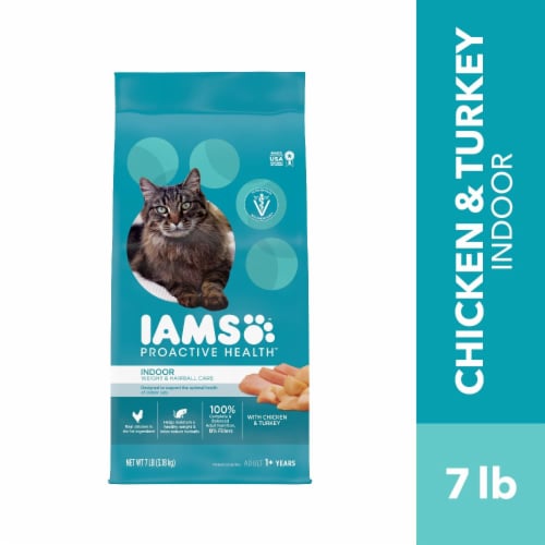 Iams Proactive Health Indoor Weight Control & Hairball Care with Chicken & Turkey Adult Dry Cat Food