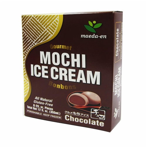 Maeda-en Chocolate Mochi Ice Cream Bonbons Perspective: front
