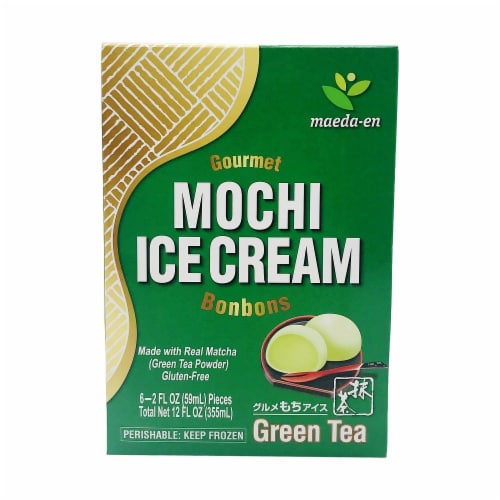 Maeda-en Green Tea Mochi Ice Cream Bonbons Perspective: front