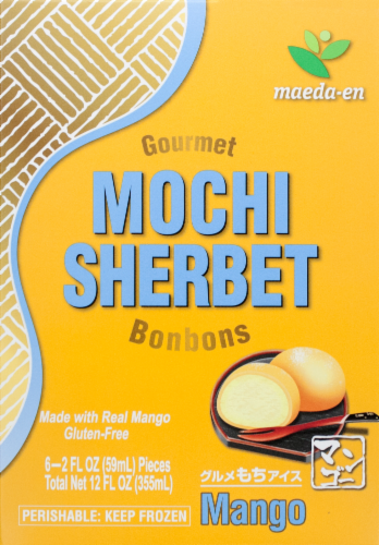 Maeda-en Mango Mochi Ice Cream Bonbons Perspective: front