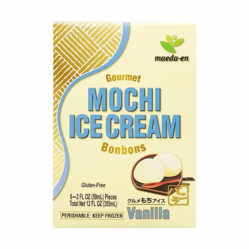 Maeda-en Vanilla Mochi Ice Cream Bonbons Perspective: front