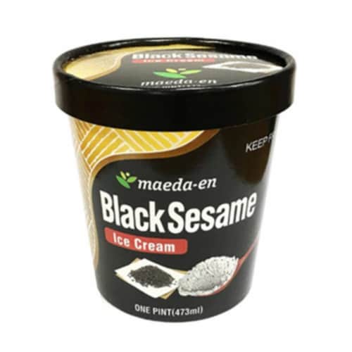 Maeda-en Black Sesame Ice Cream Perspective: front