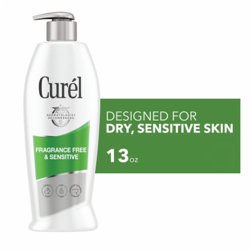 Curel Continuous Comfort Fragrance Free Moisture Lotion Perspective: front