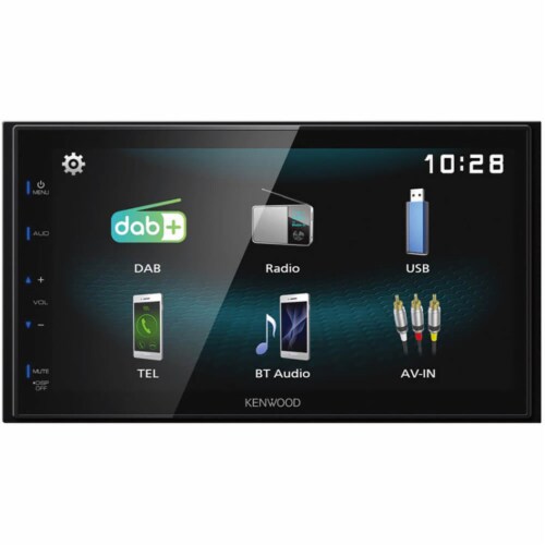 Kenwood DMX125 6.8 inch Digital Multimedia Receiver with Bluetooth Perspective: front