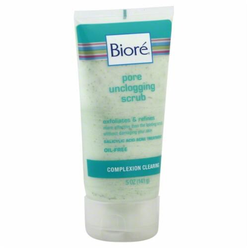 Biore Pore Unclogging Facial Scrub Perspective: front