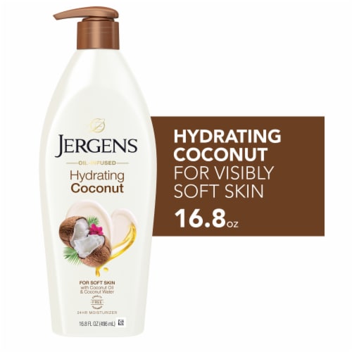 Jergens Coconut Hydrating Coconut Body Moisturizer Perspective: front