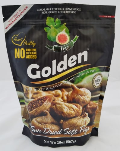 Golden Sun Dried Soft Figs Perspective: front