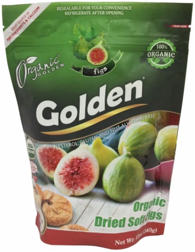 Golden Organic Dried Soft Figs Perspective: front
