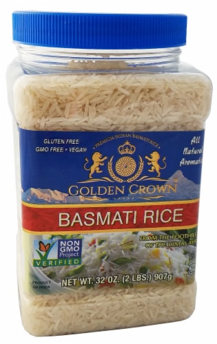 Golden Crown White Basmati Rice Perspective: front