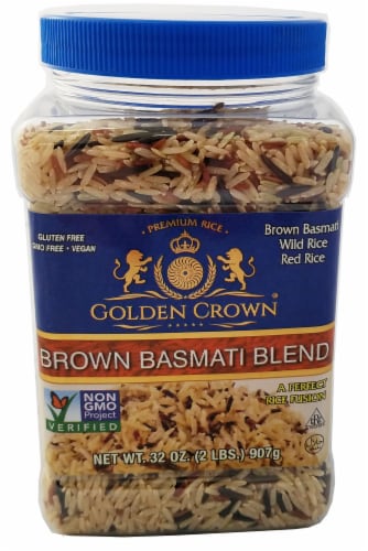 Golden Crown Brown Basmati Rice Blend Perspective: front