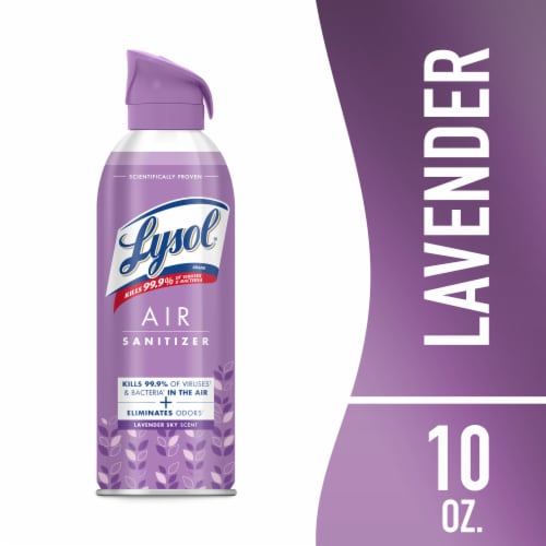 Lysol Air Sanitizer Lavender Perspective: front