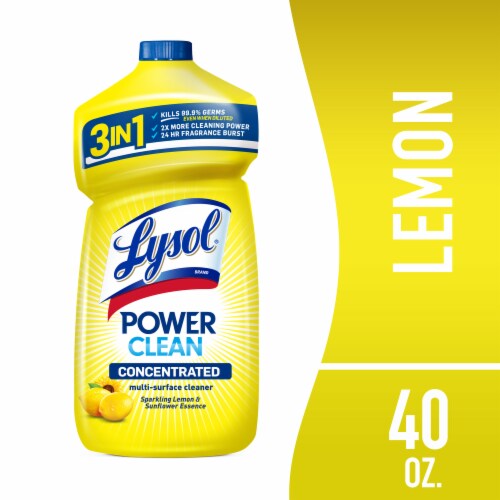 Lysol Clean & Fresh Sparkling Lemon & Sunflower Essence Scent Multi-Surface Cleaner Perspective: front