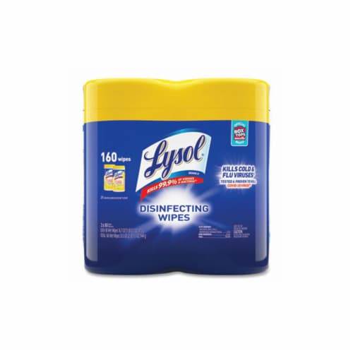 Lysol Lemon & Lime Blossom Scented Disinfecting Wipes Perspective: front