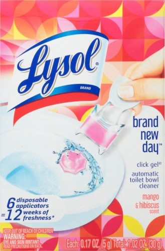Lysol® Brand New Day™ Click Gel® Automatic Toilet Bowl Cleaner Perspective: front