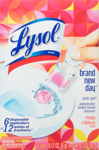 Lysol® Brand New Day™ Click Gel® Automatic Toilet Bowl Cleaner Perspective: front