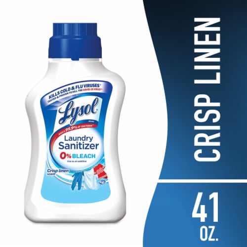 Lysol® Crisp Linen Scent Laundry Sanitizer Perspective: front