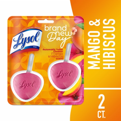 Lysol® Brand New Day™ Mango & Hibiscus Automatic Toilet Cleaner Perspective: front