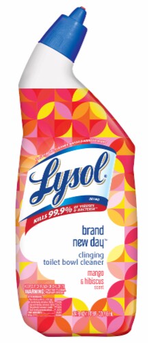Lysol® Brand New Day™ Mango & Hibiscus Clinging Toilet Bowl Cleaner Perspective: front