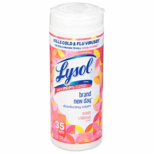 Lysol® Brand New Day Scent Disinfecting Wipes Perspective: front