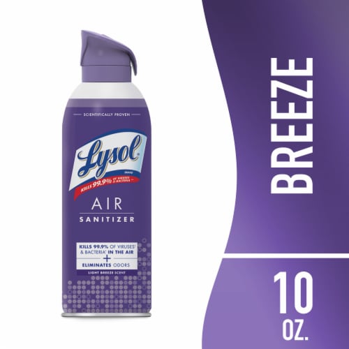 Lysol Air Sanitizer Light Breeze Perspective: front