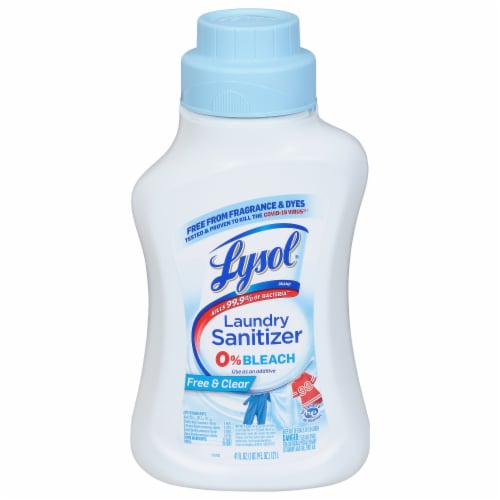 Lysol Free & Clear 0% Bleach Sanitizer Scent Booster Perspective: front