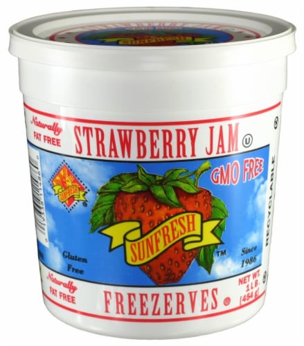 Sunfresh Strawberry Jam Freezerves Perspective: front