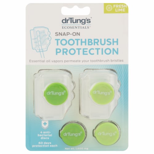 Dr. Tung's Snap-On Fresh Lime Aroma Toothbrush Sanitizer Perspective: front