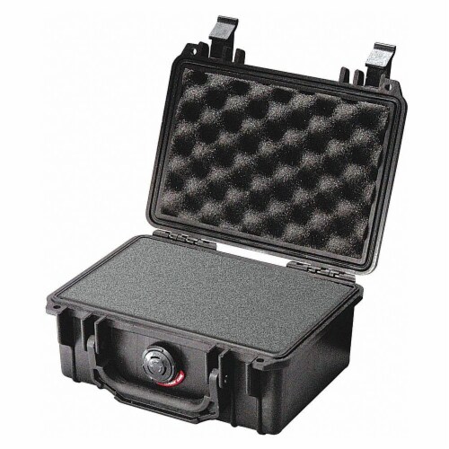 Pelican Protective Case,Black,8-1/8 in.L  1120 WL/WF BLK Perspective: front