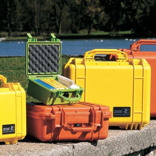 Pelican Protective Case,Yellow,18.5x14.06x6.93In  1500-000-240X Perspective: front