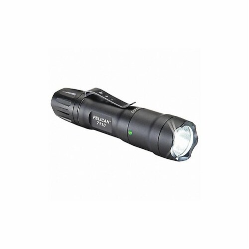 Pelican Tactical Flashlight,Aluminum,Black,445lm  071100-0000-110-G Perspective: front