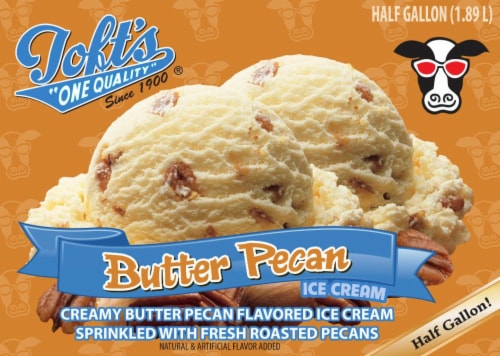 Toft's One Quality Butter Pecan Ice Cream Perspective: front