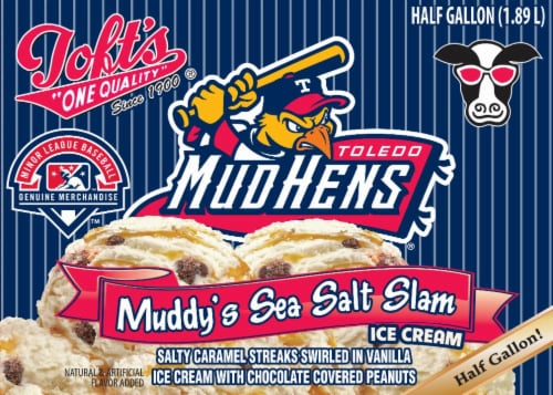 Toft's One Quality Muddy Sea Salt Slam Ice Cream Tub Perspective: front