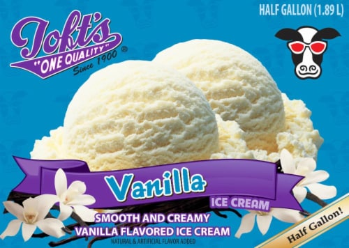 Toft's One Quality Vanilla Ice Cream Tub Perspective: front