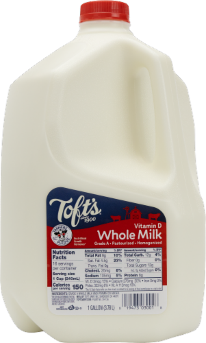 Toft's® Vitamin D Whole Milk Perspective: front