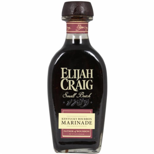Elijah Craig Small Batch 1789 Kentucky Bourbon Marinade Perspective: front