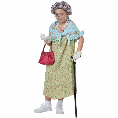 Morris Costumes Childs Old Lady Costume Kit - One Size Costume Perspective: front