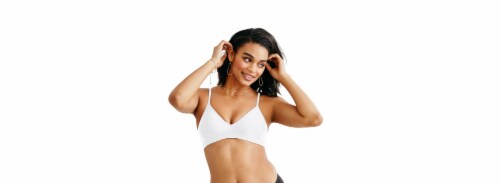 Hanes Ultimate® Comfy Support ComfortFlex Fit® Wirefree Bra Perspective: front
