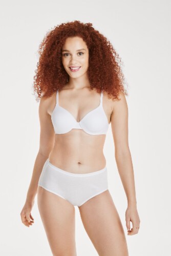 Hanes® Ultimate Women's T-Shirt Soft Underwire Bra - White, 34B - Kroger