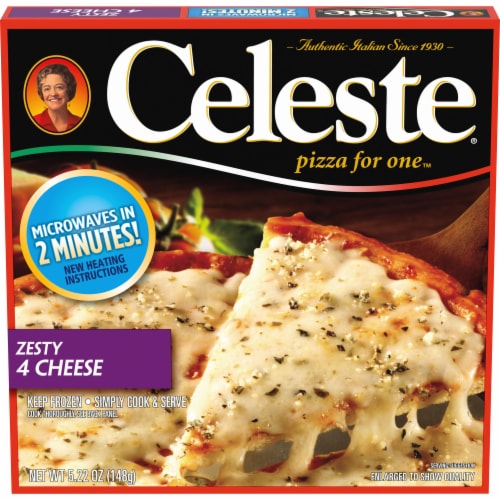Celeste Zesty 4 Cheese Pizza for One Perspective: front