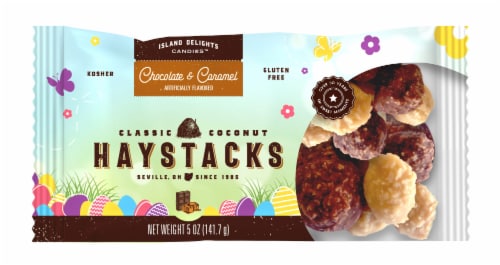 Island Delights Chocolate & Caramel Coconut Haystacks Perspective: front