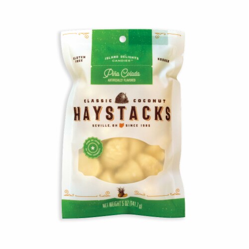 Island Delights Pina Colada Classic Coconut Haystacks Perspective: front