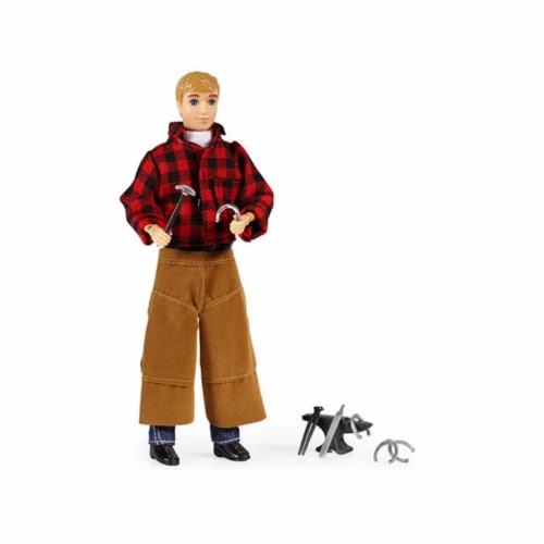 Breyer BH530 Traditional Farrier with Blacksmith Tools Perspective: front