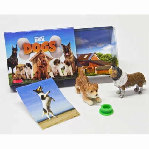 Breyer BH1583 Pocket Box Dogs Perspective: front