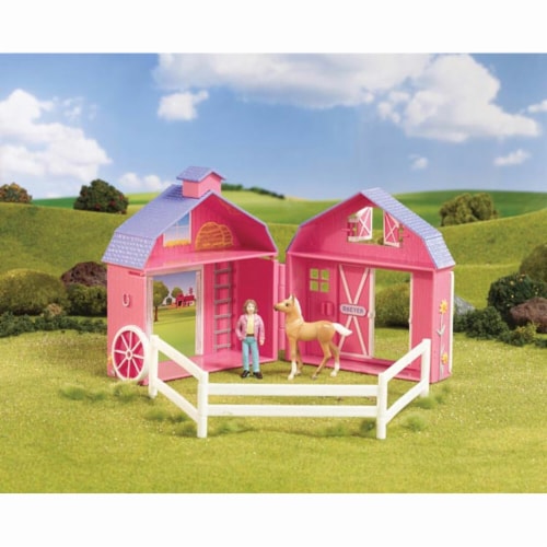 Breyer BH5370 Stablemates Horse Crazy Pocket Barn Perspective: front