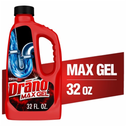 Drano Clog Remover, Max Gel, Pro Strength - 32 fl oz