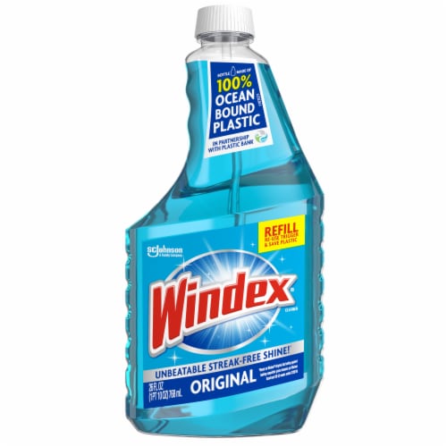 Windex Vinegar Glass Cleaner Refill - 68 oz Bottle - ULINE - S-24880